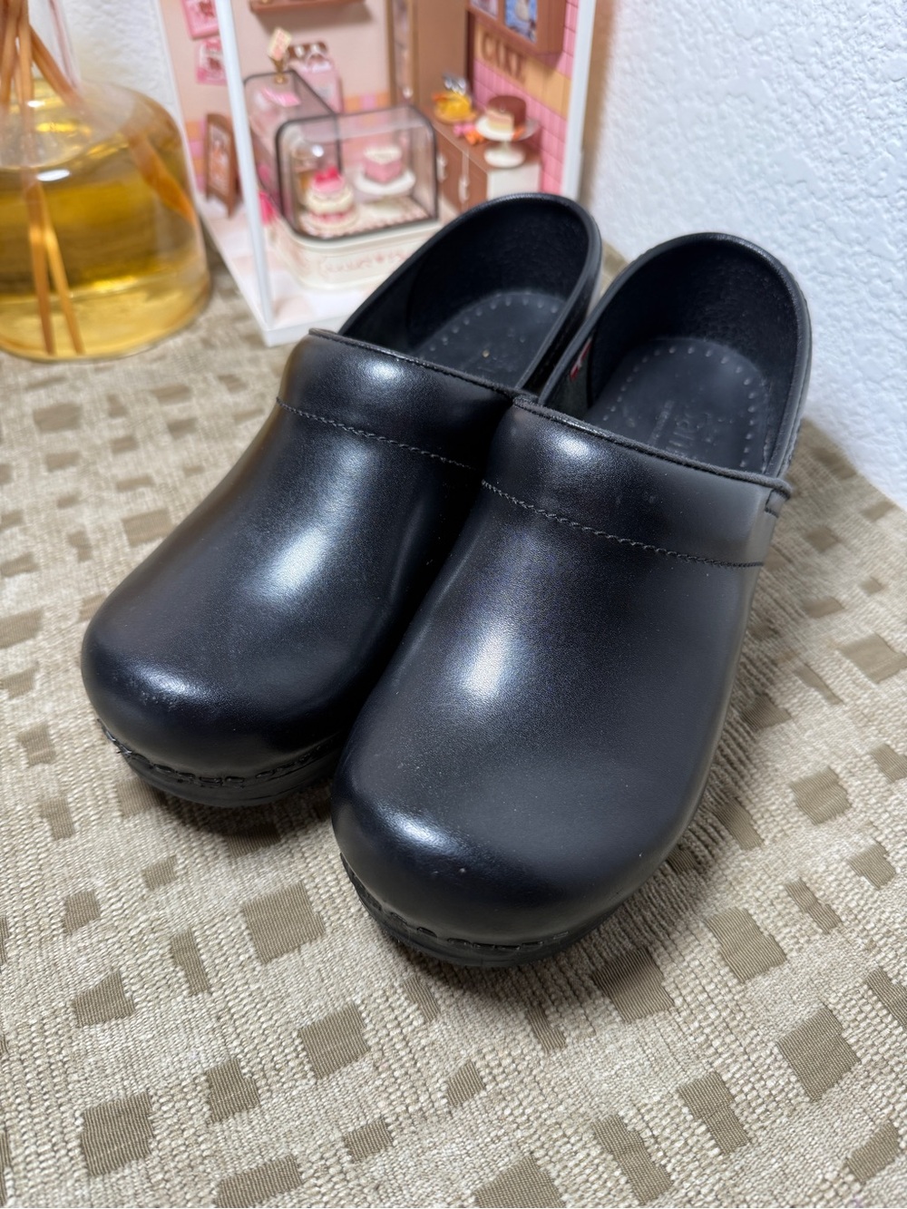 Sanita The Original Danish Clogs Black Slip-On Work Clogs EU36